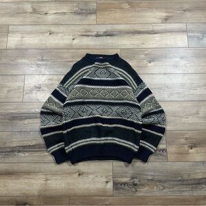 Vintage 90s Stone Haven Multicolored 3D Knit Sweater